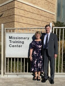 In front of the MTC.