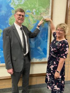 Pointing to where we're going.